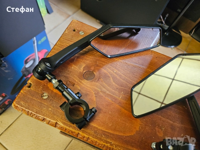 Огледало за обратно виждане за велосипед, ляво и дясно странични огледала за мотоциклет., снимка 4 - Аксесоари за велосипеди - 51962441