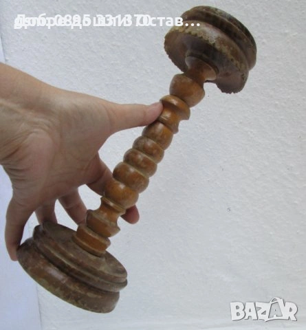 Дървено сито, хаван, хаванче, попивателна, стари дървени бутилка , свещник