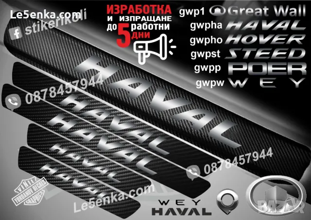 ПРАГОВЕ карбон GREAT WALL STEED фолио стикери gwpst, снимка 4 - Аксесоари и консумативи - 39109337