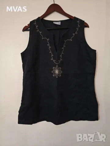 Нова дамска черна блуза от Рамие XL 2 XL , снимка 1