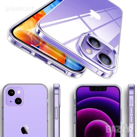 Силиконов калъф Swissten Jelly за iPhone 14, Прозрачен, снимка 2 - Калъфи, кейсове - 47923412