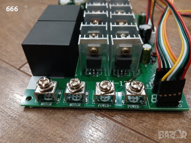 BH-17N-D PWM модул за контрол на оборотите на двигателя Uin=12-48V Imax=60A с превключвател , снимка 9 - Друга електроника - 53622021