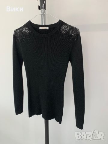 Красив дамски пуловер с дантела и камъни, снимка 6 - Блузи с дълъг ръкав и пуловери - 45747209