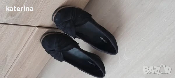 Черни обувки-велур, снимка 5 - Дамски ежедневни обувки - 37547854