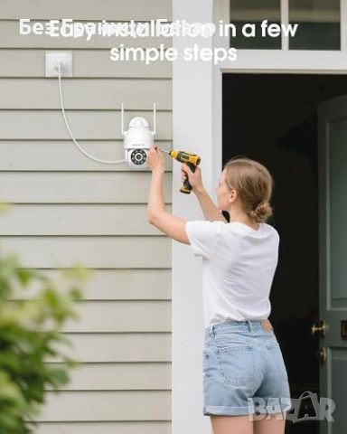 Нова 4MP WiFi външна камера 2.4G/5G авто проследяване IP66 за охрана дом наблюдение, снимка 6 - IP камери - 54054411