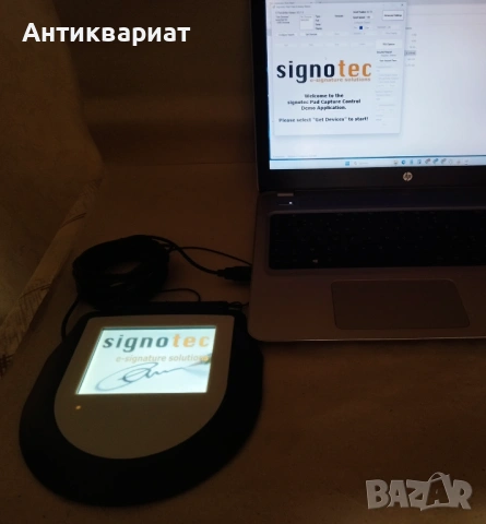 Таблет за подпис, цветен - signotec LCD Signature Pad Omega / Germany, снимка 4 - Друга електроника - 53696276