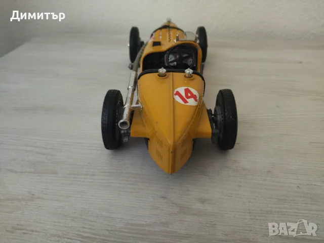 Метална количка  BUGATTI TYPE 59 1934  1/18 !!!, снимка 4 - Колекции - 47542566