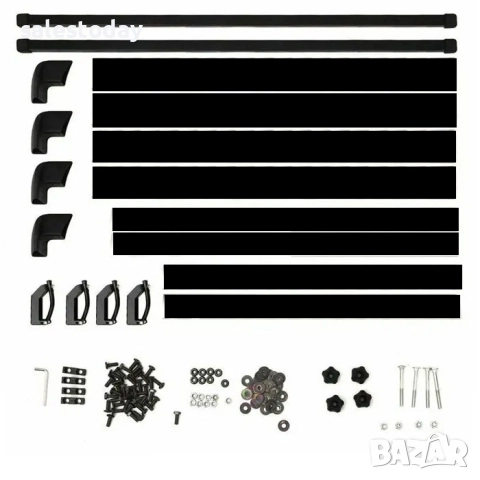 Багажник за кола, Скара за покрив на автомобил, джип, бус греди и Планки за монтаж, 140 х 100 см, снимка 3 - Аксесоари и консумативи - 52317177