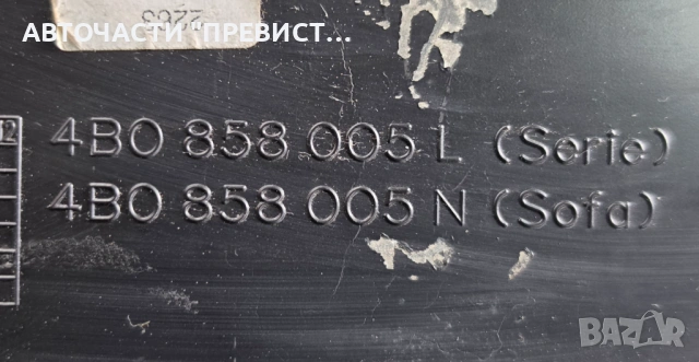 Централна Конзола Ауди А6 Ц5 Audi A6 C5 Allroad 99-05г OEM 4b0858005l, снимка 2 - Части - 53917457