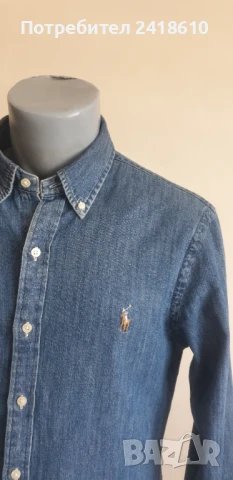 POLO Ralph Lauren Slim Fit Cotton Mens Size M ОРИГИНАЛ! Мъжка Дънкова Риза!, снимка 15 - Ризи - 51103862