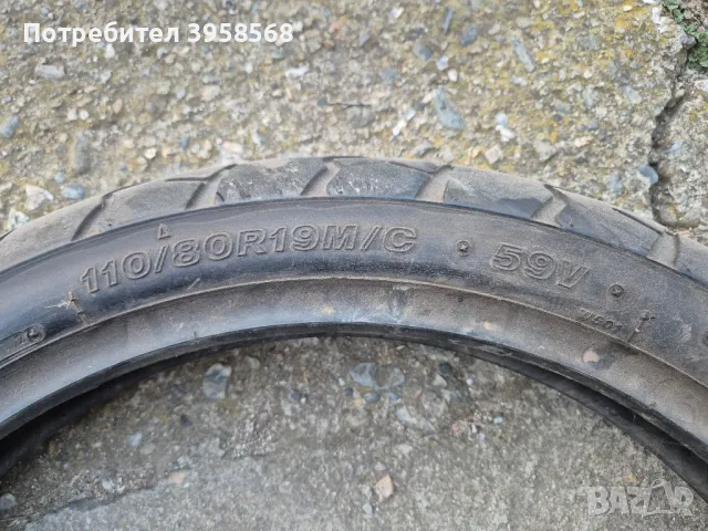 BRIDGESTONE 110/80R19, снимка 5 - Гуми и джанти - 49439410