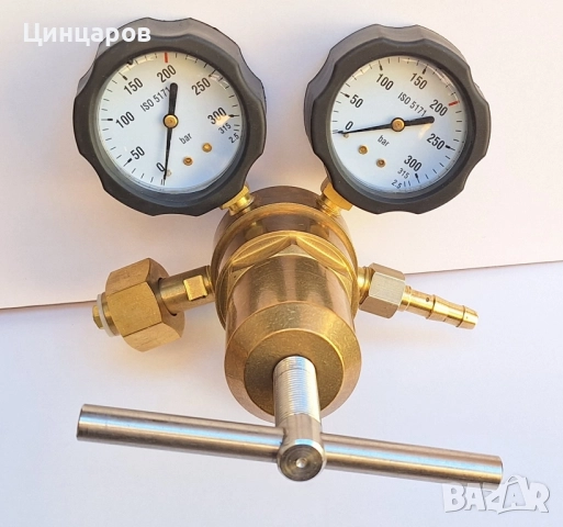 Азот редуктор 100 bar изходящо налягане, защита часовници