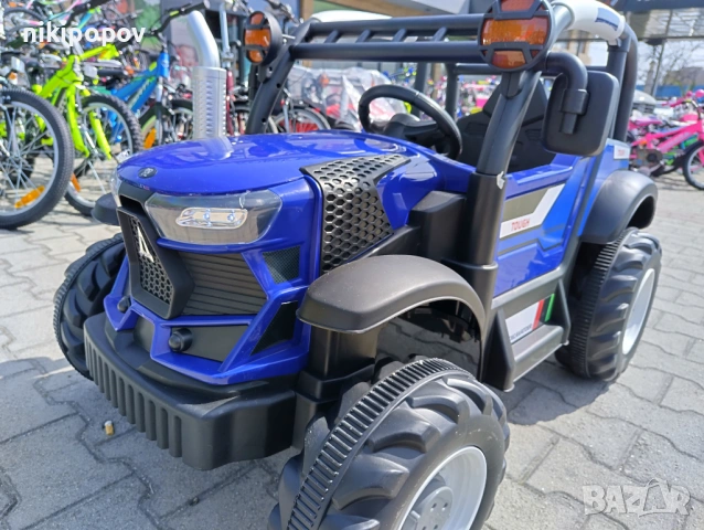 TEXAS акумулаторен трактор HARVEST син