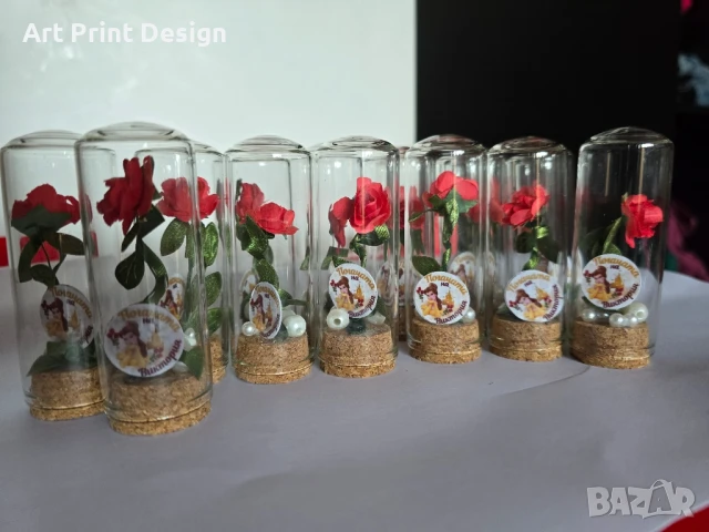 Сувенири Стъкленица за кръщене, рожден ден, юбилей, сватба,погача, снимка 9 - Други - 50595160