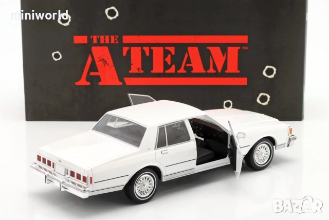 Chevrolet Caprice Classic 1980 от сериала A-TEAM - мащаб 1:18 на Greenlight моделът е нов в кутия, снимка 8 - Колекции - 52825476