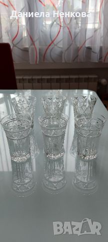 Кристални чашки  за ракия за попълване , снимка 4 - Чаши - 46335751