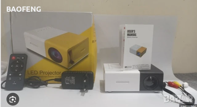 Нов PVO Мини LED видео проектор/Full HD/забавления за деца/домашно кино/HDMI/USB/дистанционно, снимка 1