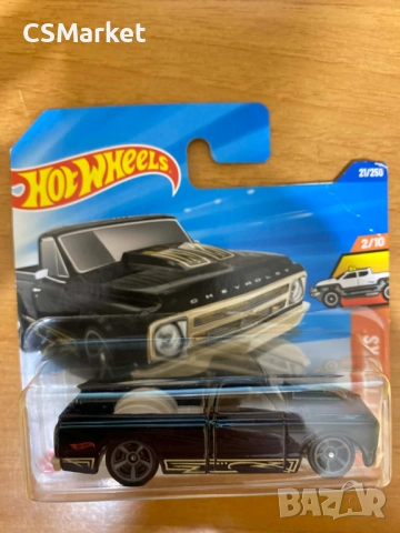 67 Chevy C10 Hot Wheels количка, снимка 2 - Коли, камиони, мотори, писти - 52750376