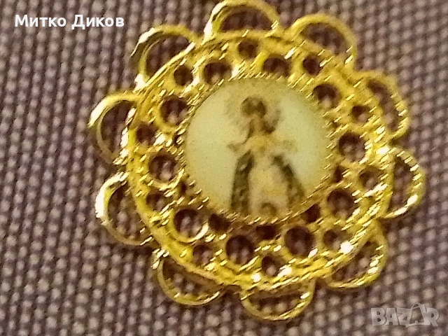 Висулка иконка за колие или верижка позлатено, снимка 3 - Колиета, медальони, синджири - 53798940