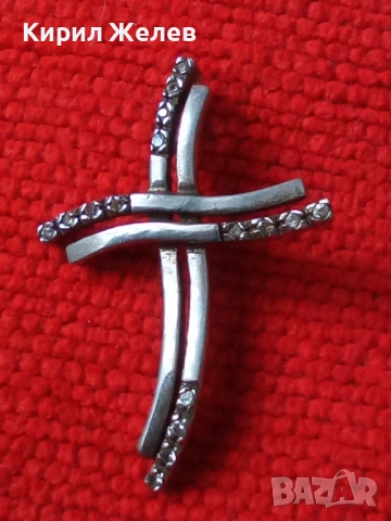Старо сребърно кръстче 57741, снимка 5 - Колиета, медальони, синджири - 52361194