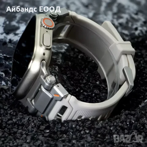Титаниева TPU каишка за Apple Watch ULTRA/SE/10/9/8/7/6/5/4, снимка 9 - Каишки за часовници - 49407685