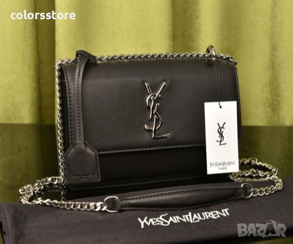 Черна чанта YSL-SG91pi, снимка 1 - Чанти - 46512747