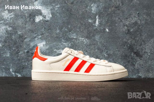 кецове / маратонки ADIDAS CAMPUS CWhite/ Bold Orange/ CWhite  47,5-48, снимка 1 - Маратонки - 46101068