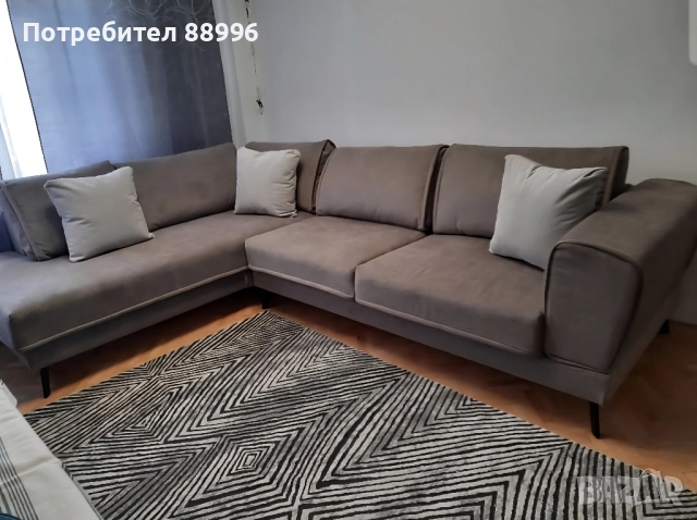 Ъглов разтегателен диван, снимка 1