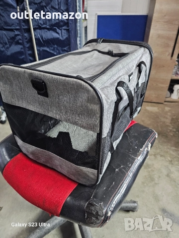 Чанта за транспортиране на котки и кучета Zavothy, дишаща и сгъваема чанта за транспорт , снимка 9 - За котки - 52856073