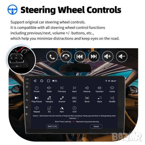 10” 2-DIN мултимедия с Android 14, 4G/LTE, RDS, 6/128GB, CarPlay и AndroidAuto , снимка 15 - Аксесоари и консумативи - 52431679