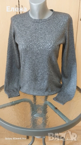 пуловер BLUE MOTION. 45%кашмир, 55% коприна.размер S, снимка 2 - Блузи с дълъг ръкав и пуловери - 52509851