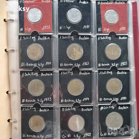 Колекция 180 бр монети в албум KaBe - Европа, Русия и др, снимка 6 - Нумизматика и бонистика - 53234440