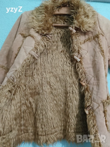 Детски кожух с косъм – много топъл и стилен, снимка 2 - Детски якета и елеци - 53863173