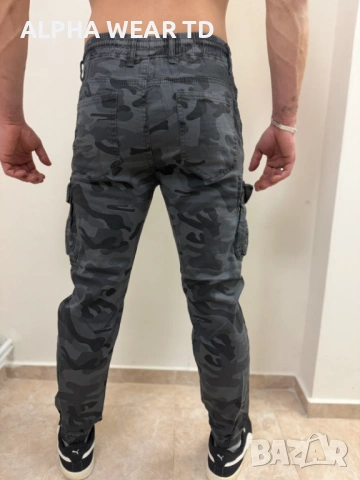 КАРГО ПАНТАЛОН СИВ КАМУФЛАЖ КОД 22-620, снимка 2 - Панталони - 53084519