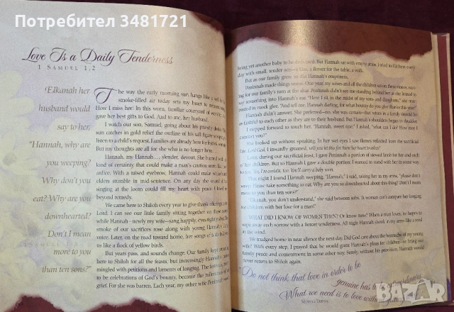 Великите романтични истории на Библията / Love Stories God Told. The Great Romances of the Bible, снимка 9 - Художествена литература - 54244065