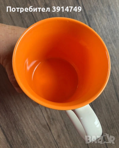 НОВА Керамична чаша, кафе/чай, солидна, висококачествена, здрава; карирана; 380 мл, снимка 6 - Чаши - 51743206