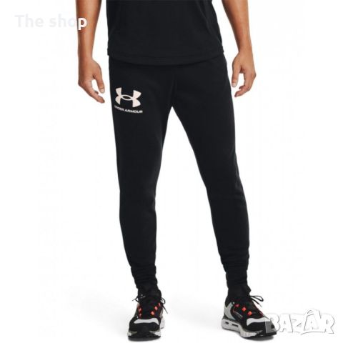 МЪЖКО ДОЛНИЩЕ UNDER ARMOUR RIVAL TERRY JOGGER BLACK (002), снимка 1 - Спортни дрехи, екипи - 45746241