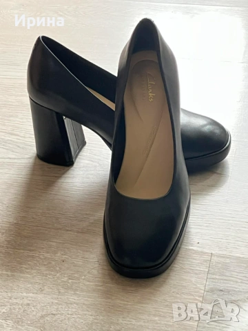 Clarks естествена кожа, неразличими от нови, снимка 2 - Дамски обувки на ток - 54187863