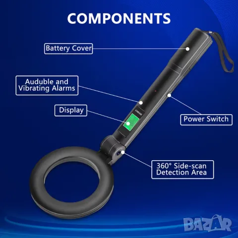 Металотърсач, Металдетектор, Метал детектор, малък,  златотърсач, за злато, сребро, пинпойнтер , снимка 5 - Други инструменти - 50051999