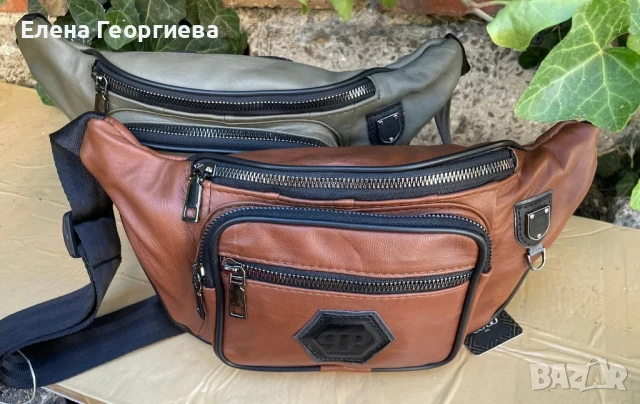 Мъжка чанта за кръста естествена кожа. , снимка 7 - Чанти - 50986805