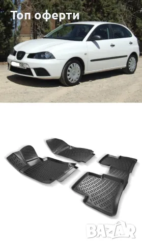 Гумени стелки RizLine съвместими с Seat Ibiza III 2002-2008, снимка 6 - Аксесоари и консумативи - 48547089