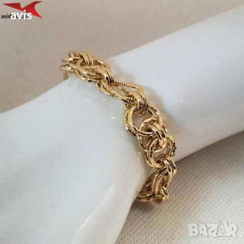 Гривна с 14К златно покритие 234834, снимка 4 - Гривни - 52942659