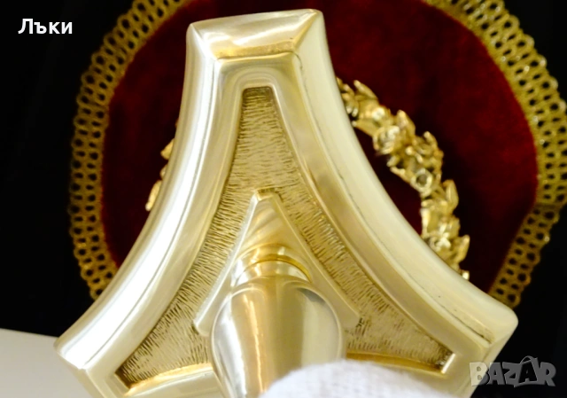 Уникален бронзов свещник Art Deco,14 см. , снимка 6 - Антикварни и старинни предмети - 53035379