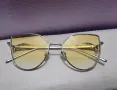 страхотни жълти слънчеви очила с ангелски крила на рамката, снимка 1