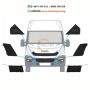 Комплект капачки предна броня за Iveco Daily 2014 -2019 год, 6броя, снимка 1