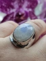 Сребърен пръстен с Лунен камък, снимка 1
