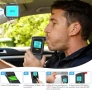 Нов Професионален дрегер с двоен сензор LCD дисплей 30 мундщука кола алкохол, снимка 4