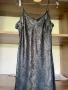 Сребриста дълга рокля, снимка 2