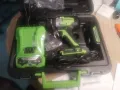 Greenworks 24V 1/2" 530 in-lbs ударна бормашина DDG402 с 2Ah батерия и зарядно устройство, снимка 5