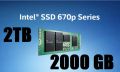  2TB SSD Intel 670p - SSDPEKNU020TZX1 2000gb ssd nvme 2280  диск за лаптоп или настолен, снимка 1 - Твърди дискове - 45303684